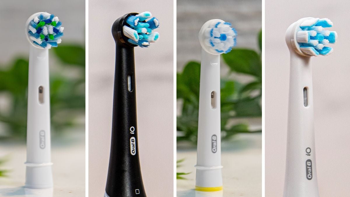 4 different Oral-B brush heads